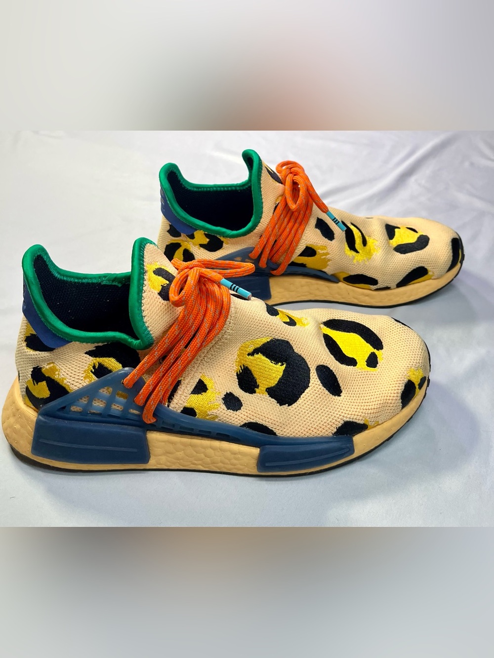 Pharrell X Adidas NMD Human Race Animal Print Cheetah Running Shoes Sneakers 8 - Picture 4 of 15